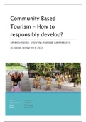 Academic Review Community Based Tourism | cijfer 9