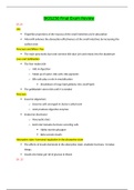 Chamberlain College of Nursing : BIOS 256 Final Exam Study Guide / BIOS256 Final Exam Study Guide (Latest)(Download to score A) 