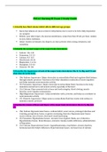 PN161 Nursing lll Exam 2 Study Guide, Latest Updated Complete Solution Guide.