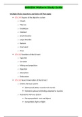 BIOS 256 Midterm Exam Study Guide / BIOS256 Midterm Exam Study Guide (Latest):Anatomy & Physiology IV with Lab: Chamberlain College of Nursing (Download to score A) 