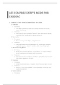 ATI comprehensive Meds for Cardiac - Complete Guide 2019/2020