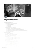 Summary - samenvatting Digital Methods 2019-2020