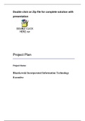 Complete Solution; Project Deliverable 6: Project Plan Due Week 10 and worth 250 points