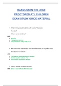 CHILDREN : ATI TEAS PROCTORED EXAM UPDATED 2020 : (Rasmussen College)