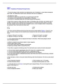 Medical Surgical Nursing Test questions, expert answers and rationale (Completed A}