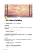 1.3 Problem Solving Detailed Notes