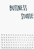 IGCSE Business studies (0450) notes