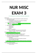NUR MISC Exam STUDY GUIDE