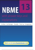NBME 13 Correct Answers and Thorough Explanations