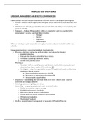 NURSING 330  MODULE 1 TEST STUDY GUIDE  LEADERSHIP, MANAGEMENT AND EFFECTIVE COMMUNICATION  [UPDATED]