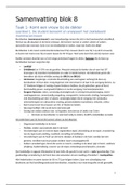 Samenvatting blok 8