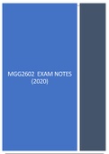 MGG2602 New study notes (2020)