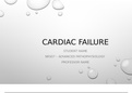NR 507 Week 5 Disease Process Assignment; Part 2 - Cardiac Failure