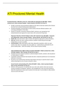ATI Proctored Mental Health Study Guide [Latest 2020]