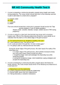 NR 443 Community Health Test A&vert;Complete Solutions