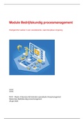  NCOI Moduleopdracht Bedrijfskundig procesmanagement (cijfer 7,5 incl beoordeling)