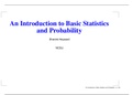 An Introduction to Basic Statistics and Probability Notes
