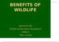 BENEFITS OF WILDLIFE