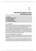 BUSINESS COMMUNICATION: AN INTRODUCTION