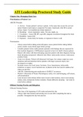 Leadership Proctored Study Guide UPDATED VERSION LATEST 2022