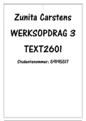 text2601 Assignment 3