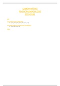 Boeksamenvatting psychofarmacologie 2019-2020