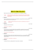 HSCO 506 EXAM 3 Questions With All Answers Correct And Graded A LATEST 