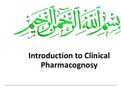 clinical pharmacognosy notes 