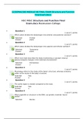 G150/PHA1500 MODULE 06 FINAL EXAM/HSC MISC Structure and Function: Biology (Verified Answers download to score A)