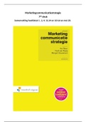 Marketingcommunicatiestrategie floor en van Raaij 7de druk Samenvatting 