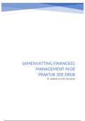 Samenvatting Financieel Management in de praktijk H1 tot en met H8