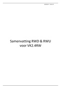 Samenvatting Rekenen-Wiskunde (RWD & RWU) voor VK2.4RW
