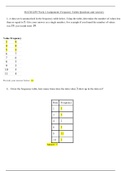 MATH 225N Week 2 Assignment: Frequency Tables Questions and Answers (100% Correct).