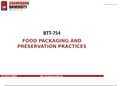 Food technology packaging