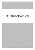 ABR 410: Labour law (2020) (Study Units 9 & 10)
