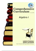 MATH 114N - Comprehensive Curriculum Algebra 1.