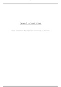 MIS 373 Exam 2 - cheat sheet
