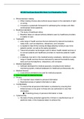 NR 599 Final Study Guide / NR599 Final Study Guide with Week 5 to 8 Reading/Key Points (Latest 2020): Chamberlain College Of Nursing(Perfect Guide to score A) All the best