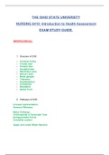 NURSING 6410: Introduction to Health Assessment (NEUROLOGICAL) Exam Study Guide : Latest 2020,The Ohio State University