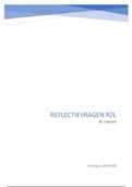 Reflectievragen RZL (3e Bachelor TEW, prof. R. Bieringer) - 18/20 eerste zit