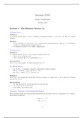 Summary lecture slides - Stochastic Models and Optimisation - FEM21008