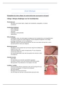 Complete samenvatting Orale pathologie & Kaakchirurgie