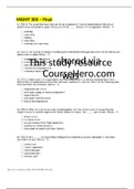 MGMT 303 Final Exam&comma; Questions & Answers&comma; complete solutions&semi; Devry&period;