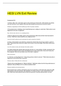 HESI LVN Exit Review- Questions and Answers (Revised 2020)