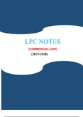 LPC NOTES ON COMMERCIAL LAW (LATEST, 2020)