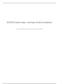  LEV3701 - Law of Evidence-exam-notes-summary