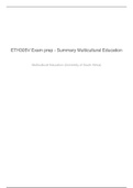  ETH305V - Multicultural Education (Educational Themes 305) exam-prep-summary