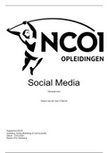 ⚡ Social Media moduleopdracht NCOI Cijfer: 8 