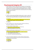 Psychosocial Integrity ATI