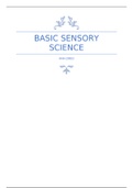 Basic Sensory Science